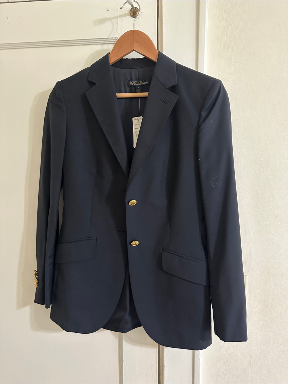 Brooks Brothers Navy Blazer with Gold Buttons